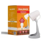 Halonix PolycarbonateMagnus Desk Light | with 4.9W Led Bulb | B22 Holder | Light Weight | Easy to use Study lamp | Designer Study | with Fixed Head lamp, Beige