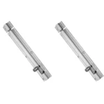 Harrison 0891 Steel Tower Bolt Window Chitkani | Door Latch Lock 12 inch for Home Door, Office Door Windows Tower Bolt, Durable Latch for Door (Satin Silver Finish, Pack of 2 Piece)