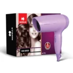 Havells 1000W Hair Dryer | Blow Dry for Men & Women | 2 Temperature Settings | Travel Friendly | 360° Radial Inlet | ThermoProtect Feature | HD1702