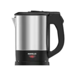 Havells HOTSIP Electric Kettle | 1250 W | 1 L Capacity | Rust Resistant 304 Stainless Steel Tank | Triple Safety Protection | Wider Mouth for Easy Filling (Black & Silver)