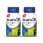 Health OK Multivitamin with Natural Ginseng, Taurine power, Daily Energy, alertness, Vitamin D, C & other 18 multivitamins minerals, for Overall Health, 60 Tablets (Veg)