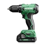 HIKOKI Ds18Dawcz – Cordless Driver Drill,18V With 13Mm Keyless Drill Chuck, 2 Speed Gear, 50 Nm Tightening Torque, Built-In Led Light, 1.9 Kg, 2 Batteries,Charger, Driver Bit & Carry Case Included, Green