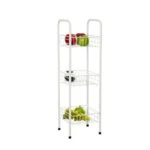 Home Centre Metal Trenton 3-Tier Kitchen Basket (Beige)