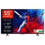 iFFALCON 139 cm (55 Inches) 4K UHD Smart LED Google TV | 144Hz VRR | 3GB RAM | Dolby Vision & Atmos | Game Master | 55U75