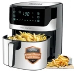 INALSA Air Fryer for Home 6.5L Capacity-1600 W with Digital Control and 8 Preset Function | Quick Heat Circulation Variable Temp. Control, Baking, Grilling, Air Frying, Roasting up to 60 Min, 2 Yr Warranty