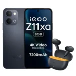 iQOO Z11xa 5G (Titan Black, 8+128 GB) Buds