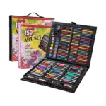 Kitchen Bloom Art Set for Kids, 150 Pieces Drawing and Painting Supplies, Markers, Water Colours, Brushes, Colour Pencils, Crayons with Case, Multicolour