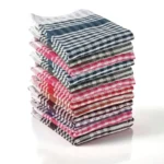 Kuber Industries Pack of 12 Cotton Kitchen Cloth/Napkins | Fridge, Table, Kitchen Platform Cleaning & Roti Napkins | 12×22 Inches | Multicolor