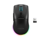 Lenovo Legion M220 Wireless RGB Gaming Mouse Tri-Mode connectivity (Bluetooth, 2.4GHz, Wired), Upto 5000DPI, 20million clicks, Rechargeable Battery, Ambidextrous, 95g, Black