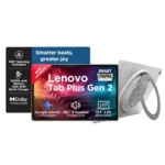 Lenovo Tab Plus Gen 2 {Smartchoice} with JBL 9-unit Speaker System, Wifi only, 12.1″ 2.5K Display, 800nits Peak Brightness |8GB RAM + 256GB ROM (Expandable upto 2TB), MediaTek Dimensity 7400| 10200mAh