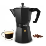Lifelong 2-in-1 Moka Pot 300ml Coffee Maker | 6 Cup Stovetop & Induction Espresso Maker | Coffee Maker for Home | South Indian Kaapi Maker | For Ground Coffee, Coffee Beans & Pepper| Cool Touch Handle