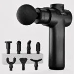Lifelong LLGM109 Percussion Massage Gun for Pain Relief, Deep Tissue, 6 Speeds & 8 Massage Heads, Cordless, Quiet Operation for Neck, Shoulders, Back, Arms, Legs & Feet (Black)