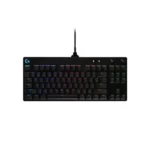 Logitech G PRO Mechanical Gaming Keyboard, Ultra Portable Tenkeyless Design, Detachable Micro USB Cable, 16.8 Million Color LIGHTSYNC RGB Backlit Keys,Black