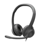 Logitech H390 Type-C Wired Headset for PC/Laptop, Stereo Headphones with Noise Cancelling Microphone, USB-C, in-Line Controls, Works with Chromebook – Graphite