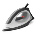 Longway Kwid Light Weight Non-Stick Teflon Coated Dry Iron, Electric Iron for Clothes | 2 Years Warranty (1100 Watt, Black)