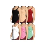 Lux Karishma Women’s Slips – 100% Pure Cotton, Super Soft, Best Value(Pack of 6)(Color mayvary)