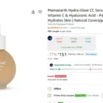 Mamaearth Hydra-Glow CC Serum with Vitamin C & Hyaluronic Acid – Peach – 30 ml | Hydrates Skin | Natural Coverage| SPF 30