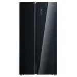 Midea 661 L Side by Side Refrigerator with Inverter (MDRS853FGG22IND, Black, Glass Finish)