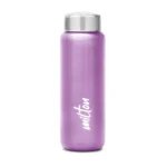 MILTON Aqua 750 Stainless Steel Water Bottle 750ml, Single Walled, ISI Certified I Leak Proof Lid, Rust Proof I For School, Office, Gym I Purple