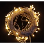 MPROW 11 Meter 40 LED Decorative Golden Still Led String Light | 36 Feet Single Colour Diwali Still Led Ladi String Light for Home Decor, Christmas, Diwali and Festive Decoration (Warm White)