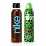 Nike Eau De Toilette Deodorant for Men – Combo pack of 2, Deos for Boys and Men, Sporty and Regular use deos (200ml*2) (Brown + Green)
