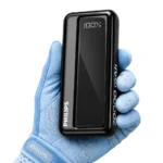 Philips 20000mAh 22.5W Fast Charging Power Bank (Slate Black) with Digital LED Display | Type-C & USB-A Input/Output | 3 Output Ports | Lithium Polymer | Portable for Mobile, Tablet & Earbuds