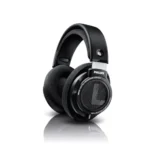PHILIPS SHP9500 Over-Ear Headphones, HiFi Stereo, 50mm Neodymium Drivers, 101 dB, Breathable Ear Cushion, Steel Headband, Detachable 1.5m Cable, Gold-Plated 3.5mm Jack, Double Layered Cushion (Black)