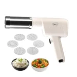 Pigeon Instamami Automatic Noodle Maker with 6 Moulds | Cordless Type-C Idiyappam & Pasta Maker | Portable Handheld Noodle Press | Cream