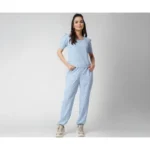POPWINGS Casual Printed Top and Joggers Set for Women || Stylish Summer Co-Ords Set for Women || Round-Neck Top and Joggers Combo Set for Women