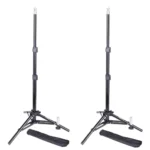 Powerpak WT-802 2 Pcs Set 3.5ft Photo Video Studio Lighting Photography Stand for Portable Foldable Umbrella Flash Light Slider Lamp Holder with Carry Bag Payload 2.5 kg…
