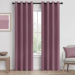 Premium Blackout Curtain for Window 4 Feet | Thermal Insulated Modern Window Curtain with Rings for Living Room & Bedroom | Pack of 1, Wine