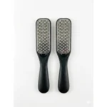 Professional Foot Scrubber Pack of 2 | Large Stainless Steel Heel File | Foot Care Tool | Reusable Pedicure Tool for Smooth & Healthy Feet