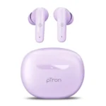 pTron Bassbuds Astra in-Ear TWS Earbuds w/Stereo Sound, 34Hrs Playtime, Stereo Calls, Custom EQ, Mobile App, BTv5.3 Headphones, Touch Control, Voice Assistant, Type C Charging & IPX4 (Lilac)