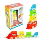 Ratna’s 3-in-1 Train Stacker, Nesting, Stacking & Pull Along Toy for Kids 1+ Years