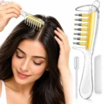 Scalp Oil Applicator Comb 4ML, Refillable Hair Oil Dispenser Comb with Scalp Massager, Precision Root Applicator for Hair Growth Oil, Hair Serum & Minoxidil Solution, Portable Scalp Treatment Tool for Men & Women