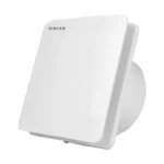 SINGER Venti X 150mm Energy Efficient Exhaust fan for Kitchen, Bathroom | Noiseless ventilation, Sleek Design Easy to Clean | High Speed, Powerful Motor, 100% Copper, 3 Yrs Warranty【White】