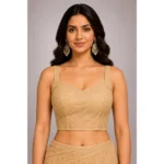Solid Net Saree for women with Unstitched Blouse
