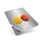 Stainless Steel Cutting Board | Premium Steel Chopping Board for Kitchen | Hygienic & Rust Proof | Ideal for Fruits, Vegetables & Meat | 31 x 21 cm