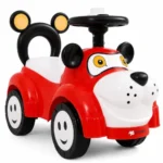 Storio Kuku Kids Ride-On Car – Push Toy for Boys & Girls, Comfortable & Durable, Red Color