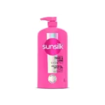 Sunsilk Lusciously Thick & Long Shampoo With Keratin, Yoghurt Protein & Macadamia Oil For 2X thicker & Fuller Hair, 1 Ltr