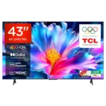 TCL 108 cm (43 inches) 4K Ultra HD Smart LED Google TV | 4K HDR | Dolby Vision & Atmos | Game Master | 60Hz MEMC | 43P6L