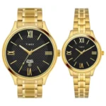 TIMEX Empera Round 43mm Black Dial Analog Pair Watch – TW00PR283