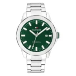 Tommy Hilfiger Lars Automatic Chinese Automatic Analog with Green Dial Silver Stainless Steel Strap Watch for Men – TH1710694W
