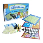 Toy Cloud 4 in 1 Family Games, Strategy Board Games Tambola, Chess, Ludo and Snakes & Ladders Educational Family Games