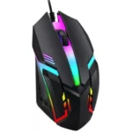 Uzi Wired Gaming Mouse with Rainbow LED Light | 4 Button USB Mouse for PC/Laptop/Desktop | 2400 DPI Adjustable (800/1200/1600/2400) | Ergonomic Plug & Play Gaming Mouse for Windows/Mac