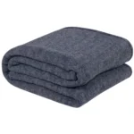 VAS COLLECTIONS Woolen Blanket Warm and Super Soft Heavy Weight Single Bed Blankets for Heavy Winter (Grey,152X225 cm,1400 Gram) (Charcoal & Grey), Breathable