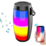 VEROX RGB 1202 Wireless 5W Bluetooth Speaker with Mic with HD Sound and Bass 5Hrs Playtime Supports Pen Drive, AUX,FM, SD Card & Call Functionality- Black