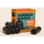 Warmfinity Garbage Bag Medium 19 x 21 Inches 180 Count 30 Bags X 6 Rolls | For Dry & Wet Waste