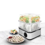 Wipro Elato BE201 4in1 Multicooker 500 Watt – Boils up to 16 Eggs, Steam Rice, Poach Eggs, Cook Vegetables – 3 Boiling Modes, Concurrent Cooking – 2 Year Warranty