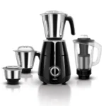Wipro Elato FMG206 1000 Watt Mixer Grinder with 4 Jars,Heavy Duty 100% Copper Motor,Superfast Grinding,Stone Pounding Blade for Masala, 4 Jars Mixer Grinder 1000 Watt, 5 Years Motor Warranty, Black
